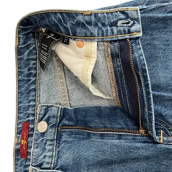 7 for All Mankind "Baby Jo" Havana Rigid Cropped Jeans - Picture 13 of 16